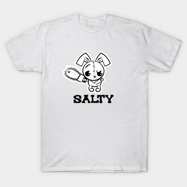 Salty Grumpy Voodoo Bunny T-Shirt by ProjectX23Red